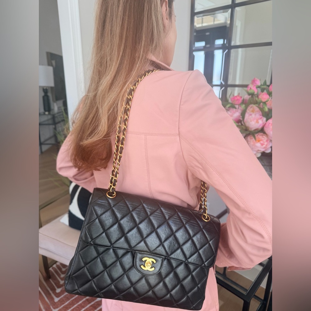 Authentic Rare Chanel Double-sided Single Flap Bag from KL (1996) - Medium